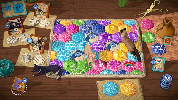 休闲策略游戏猫与花毯上线Steam 首发9折售价63元