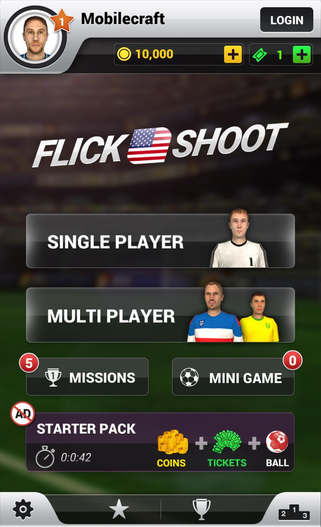 Flick Shoot US(指尖足球美国游戏)